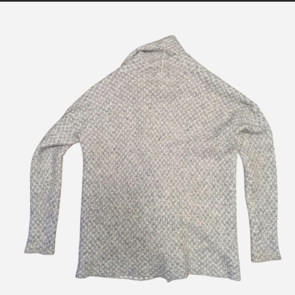 Krimson And Klover Women's Large Gray Honeycomb Wool Blend Sweater - Picture 4 of 4